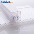 Polycarbonate sheet connector U profile for twin wall sheet